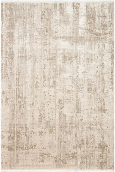 Peace85 Beige Cream Abstract Living Room Rug