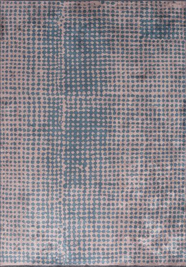 Blue & Pink Tapestry Abstract Living Room Rug