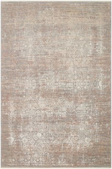 Lavina85 Beige Cream Modern Distressed Living Room Rug