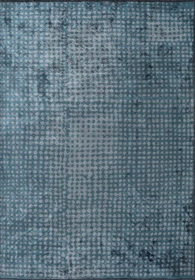 Tapestry Blue & Grey Abstract Dining Room Rug