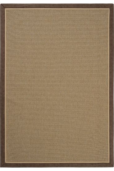 Sisal85 Patterned Bordered Brown Beige Outdoor Area Rug
