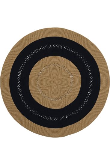 Luke85 Beige Black Modern Patterned Area Rug