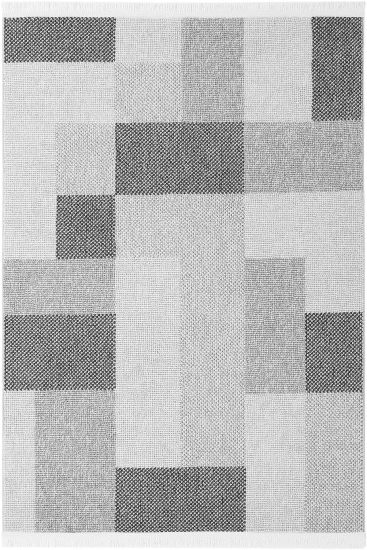 Talia85 Grey Black Patterned Area Rug