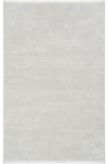 Safir85 Cream Geometric Bedroom Rug