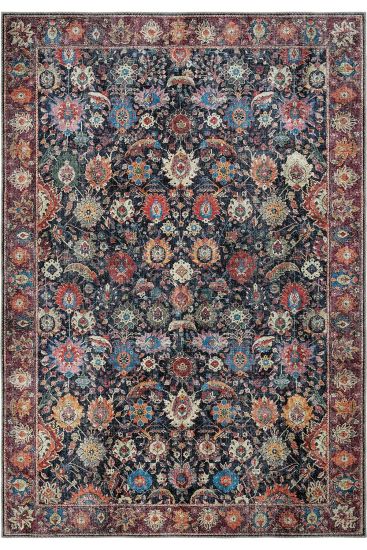 Private85 Multicolour Oriental Bordered Area Rug