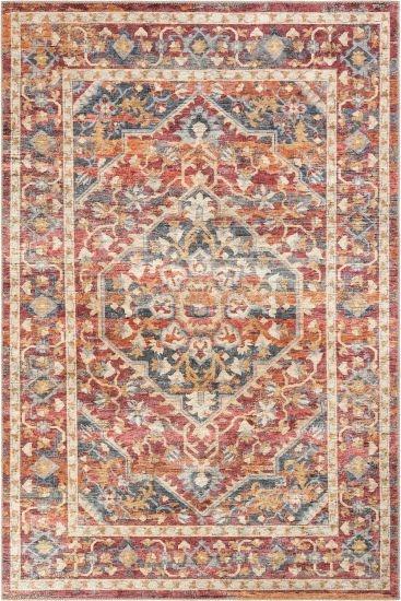 Private85 Multicolour Oriental Bordered Indoor Rug