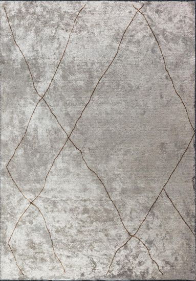 Tapestry Grey & Brown Geometric Area Rug