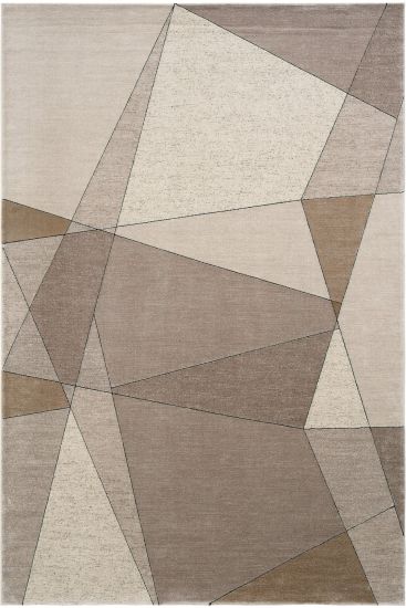 Design85 Beige Cream Patterned Indoor Rug
