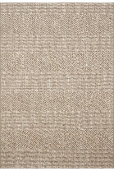 Smart85 Patterned Bordered Beige Living Room Rug