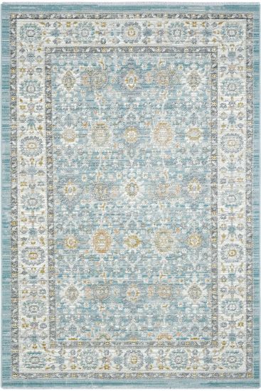 Zaraf85 Blue Beige Modern Oriental Indoor Rug