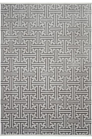 Lena85 Cream Beige Modern Geometric Area Rug