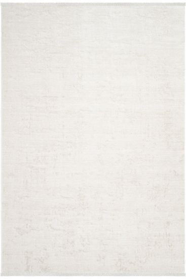 Lena85 Cream Modern Plain Bedroom Rug