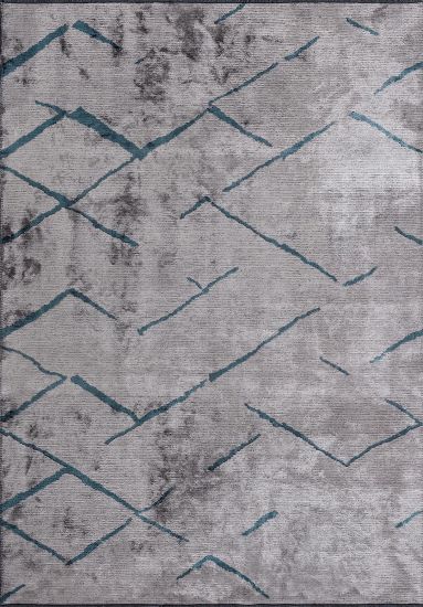 Croft Blue & Grey Abstract Outdoor Rug