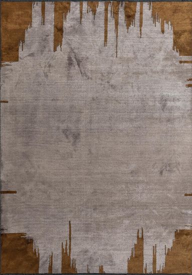 Hearthfire Grey & Brown Abstract Indoor Outdoor Rug