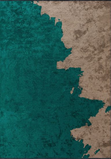 Croftweave Abstract Green & Brown Area Rug