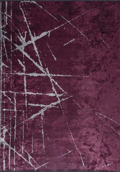Shamrock Purple & Grey Abstract Area Rug