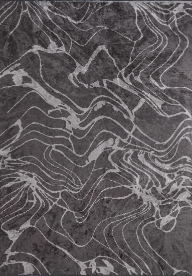Euphoria Grey Abstract Modern Area Rug