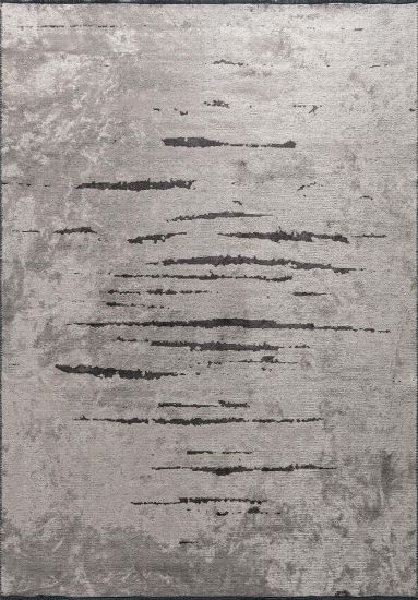 Zephyr Grey Abstract Modern Living Room Rug