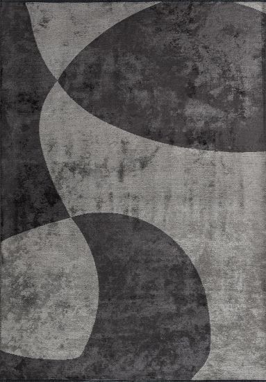 Effloresce Grey & Cream Abstract Area Rug