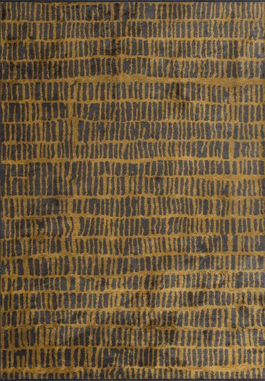 Yellow & Grey Shining Abstract Modern Rug