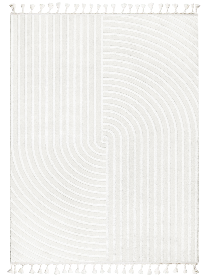 Milta Cream Patterned Bedroom Rug