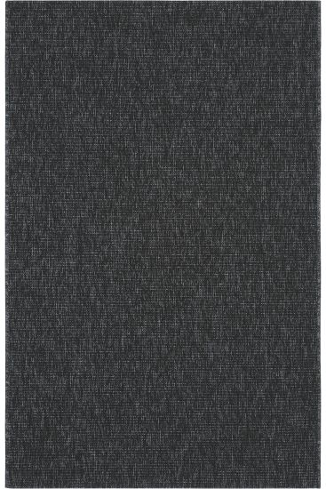 Milano85 Black Charcoal Modern Plain Indoor Rug