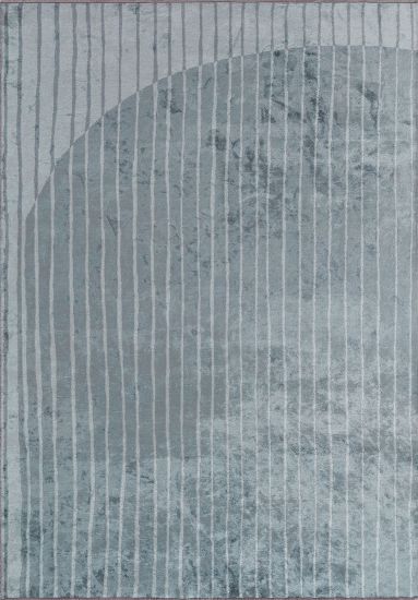 Vibrancy Grey & Blue Abstract Indoor Rug