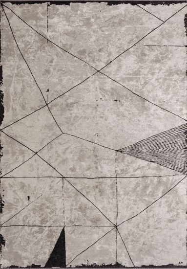 Lucency Grey & Black Abstract Area Rug