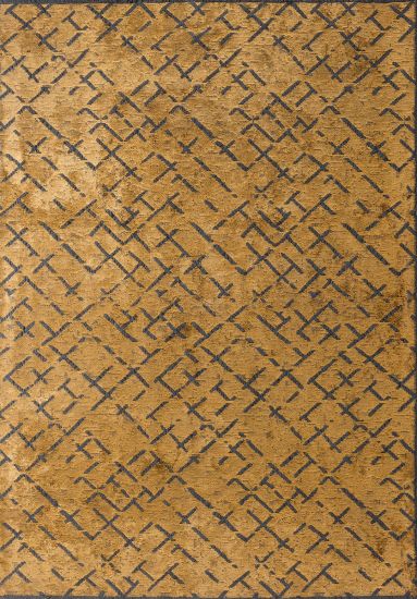 Geometric Yellow Jubilant Area Rug