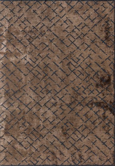 Jubilant Brown Grey Geometric Outdoor Rug