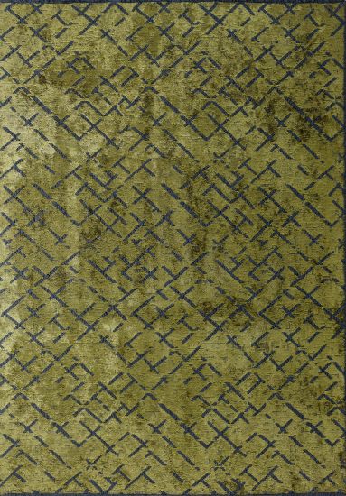 Jubilant Green Geometric Indoor Rug