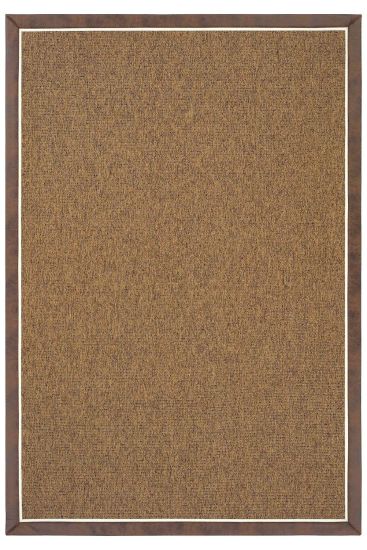 Sisal85 Beige Brown Modern Plain Bedroom Rug