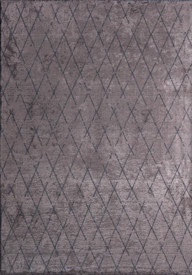 Freeflow Grey & Brown Geometric Modern Rug