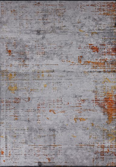 Gleam Grey Abstract Modern Rug
