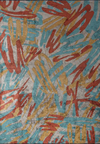 Gleeful Multicolour Abstract Outdoor Rug