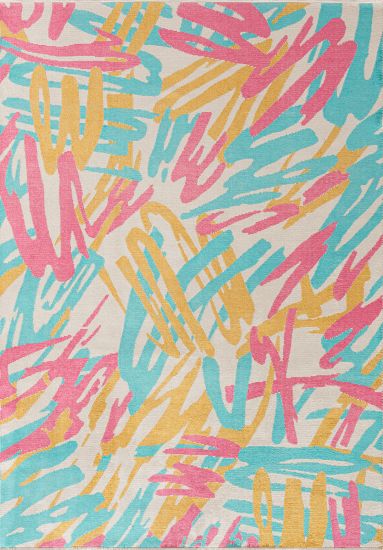 Gleeful Multicolour Abstract Area Rug