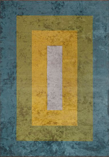 Lambent Multicolour Geometric Modern Rug
