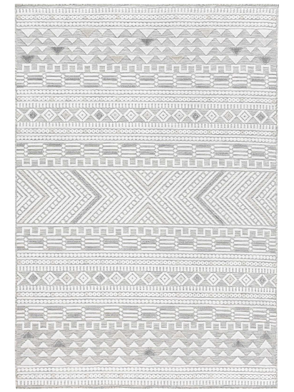 Sandu Grey Cream Modern Bohemian Indoor Rug