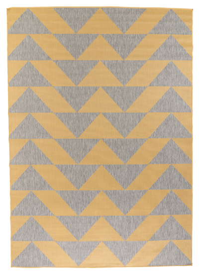 Meadow Yellow Grey Aztec Outdoor Area Rug