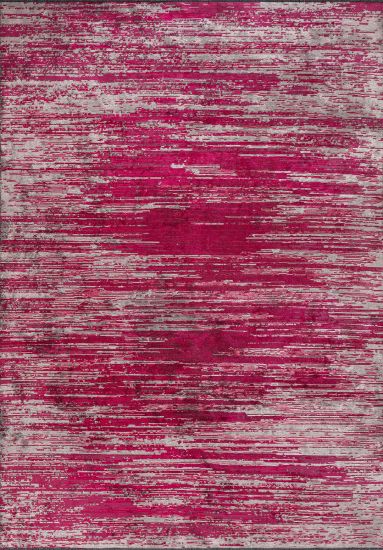Amore Red Grey Abstract Living Room Rug
