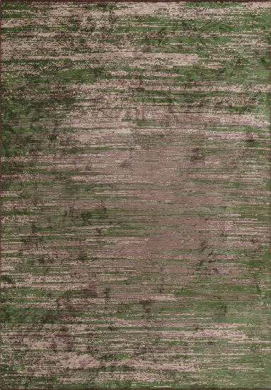 Abstract Green & Brown Amore Modern Rug