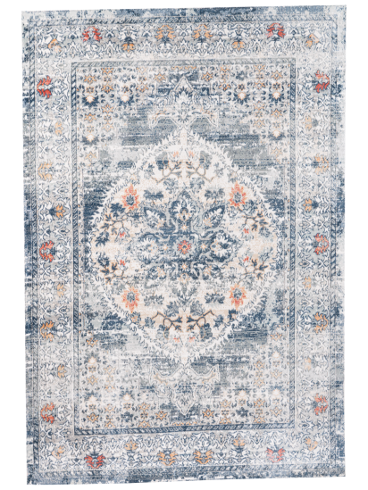 Meadow Grey Charcoal Persian & Oriental Distressed Outdoor Area Rug