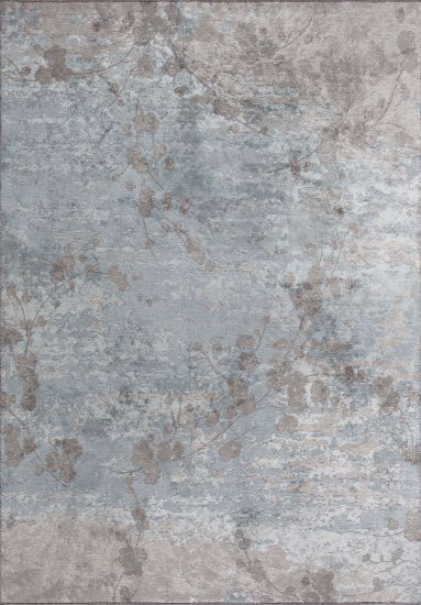 Allegro Blue & Grey Floral Modern Rug