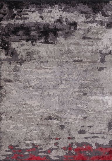 Adonis Grey Brown Abstract Area Rug