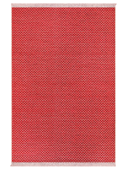 Rossoa Red Chevron Indoor Rug