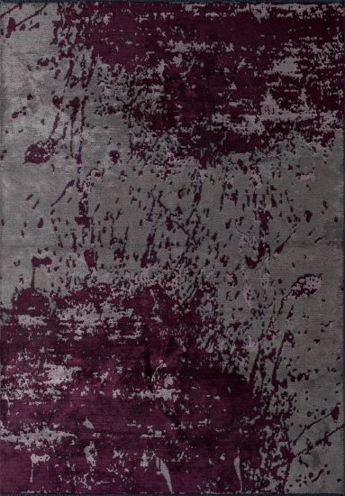 Entangle Red & Grey Abstract Modern Rug