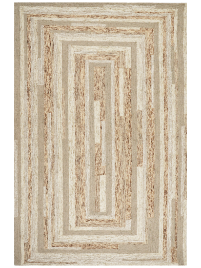 Latest Beige & Brown Geometric Hand-Tufted Rug