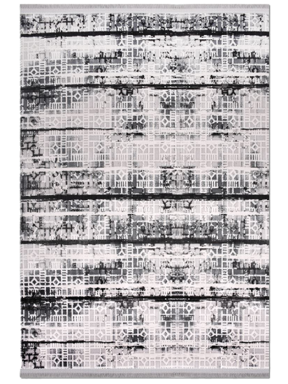 Maxim Cream & Black Distressed Outdoor Rug