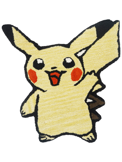 Yellow Kids Hand-Tufted Contemporary Rug