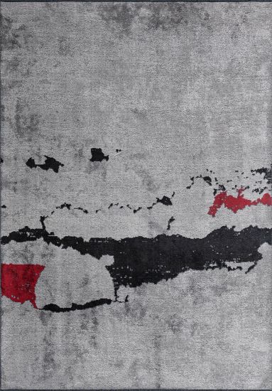 Entwine Grey Abstract Indoor Rug
